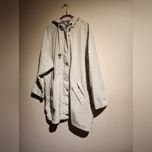 Pacific Trail Outdoor Wear Women’s Full Zip Hood Jacket Creme Front Pockets - Picture 2 of 7